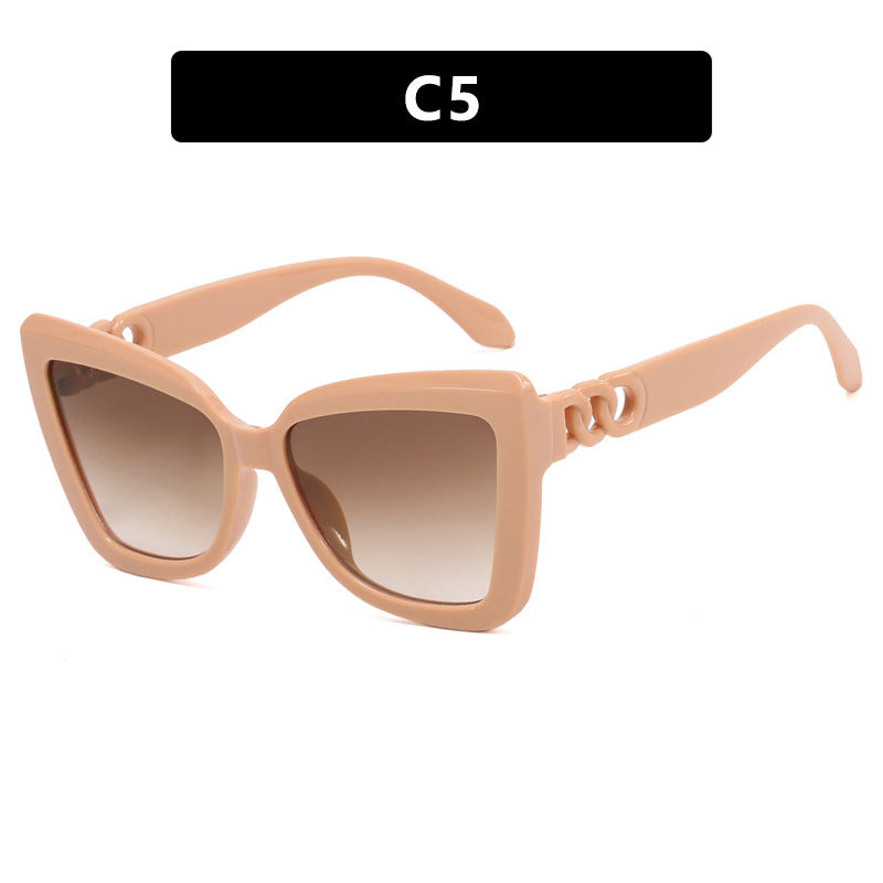 Damen große Sonnenbrille im auffälligen Leoparden-Design Brehn