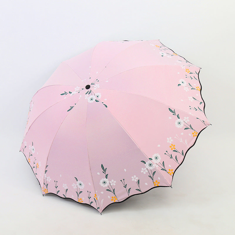 Damen blumenverzierter Regenschirm Brehn