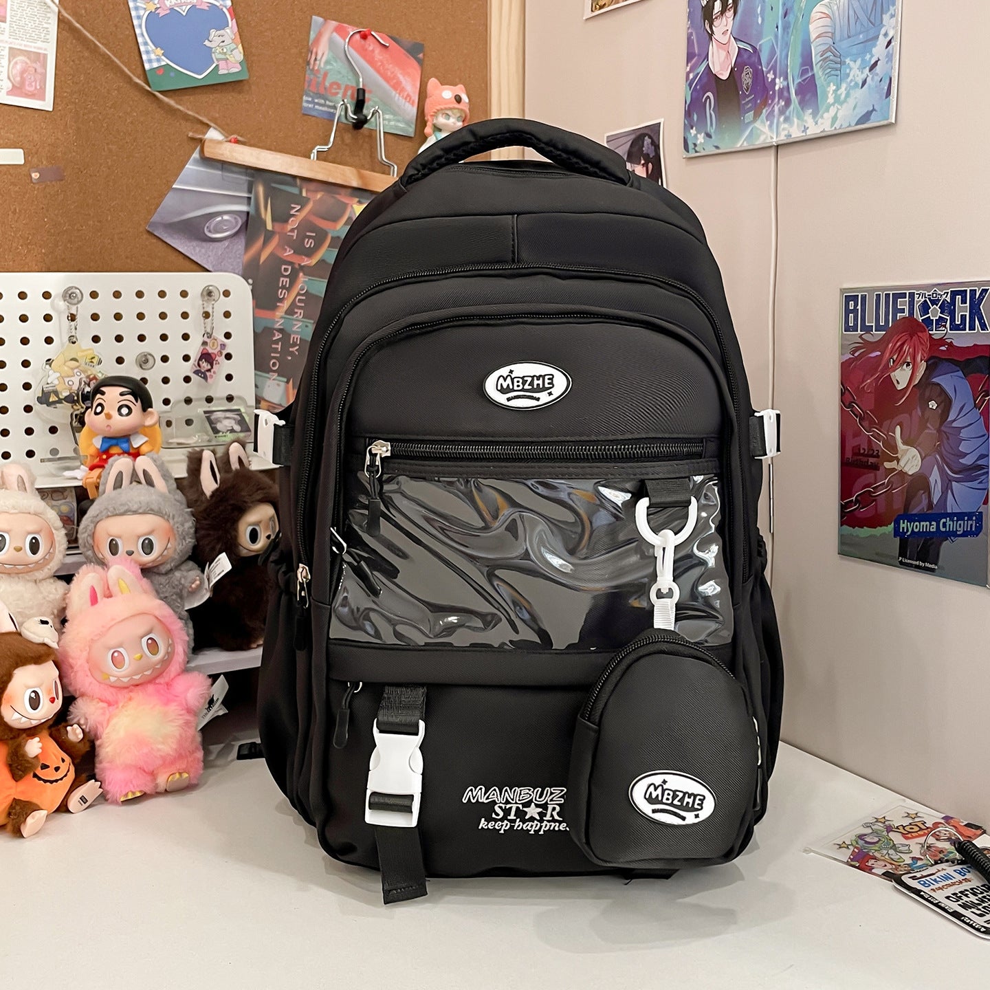 Multifunktionaler transparenter Schulrucksack