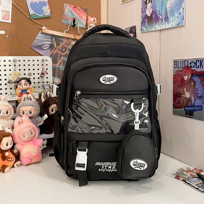 Multifunktionaler transparenter Schulrucksack