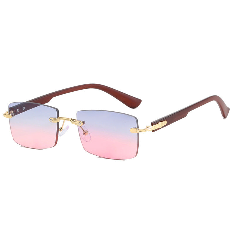 Damen modische quadratische Sonnenbrille mit exquisitem goldenen Rahmen Brehn