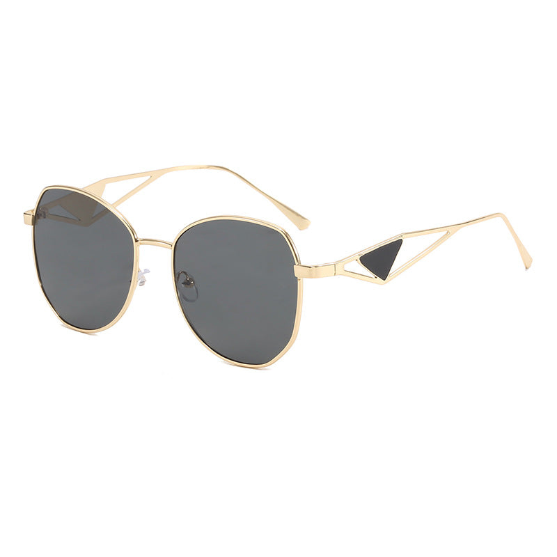 Damen modische geometrische Sonnenbrille mit einzigartigem Rahmen Brehn