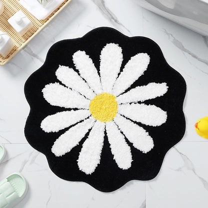 Plüsch floral Badezimmermatte