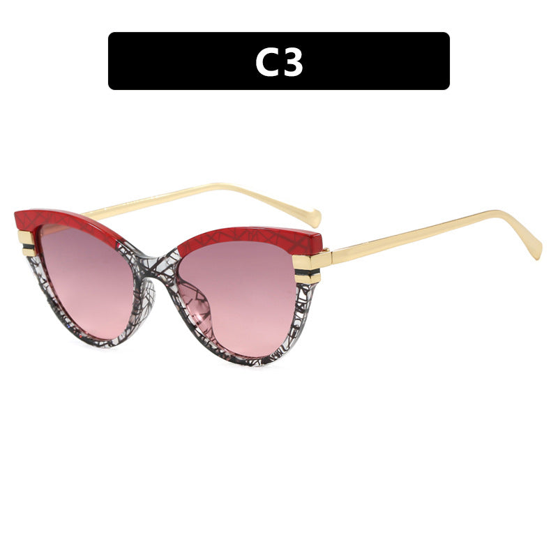 Damen Cat-Eye Sonnenbrille mit eleganten Metallakzenten Brehn