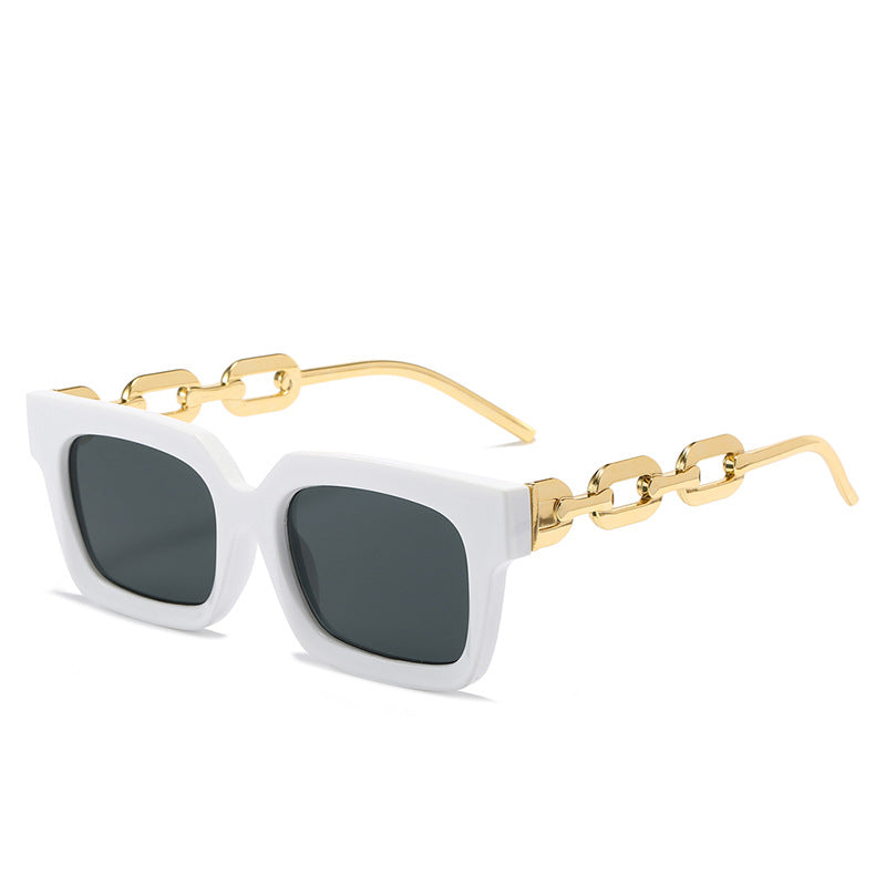 Damen modische Sonnenbrille mit einzigartigem Kettenelement Brehn