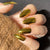 Metallic Stiletto-Nagelverzierung Brehn