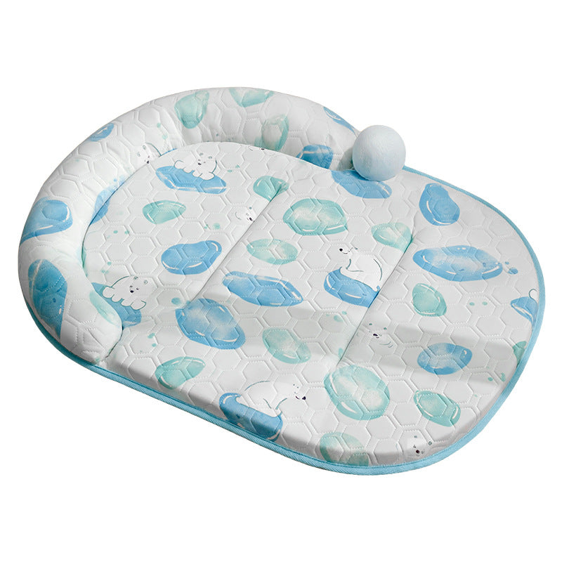Unisex nan gepolsterte Babyspielmatte mit erhöhtem Kopfstützenrand und rutschfester Unterseite Brehn