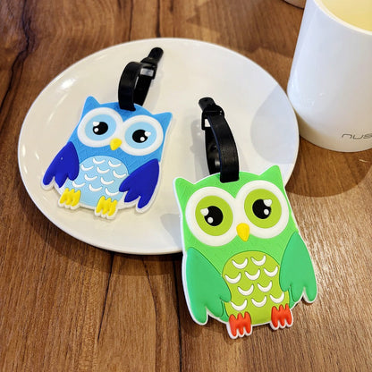 Süßer Eulenförmiger Gepäcktags Brehn
