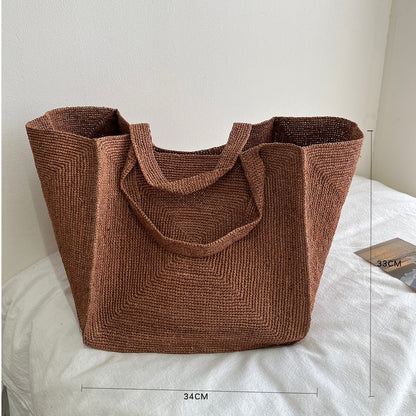 Handgefertigte Stroh-Tasche mit Stilvollem Design Brehn