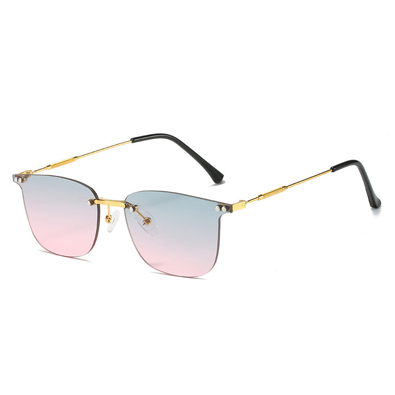 Damen stilvolle Geometric-Sonnenbrille mit modernen Glaselementen Brehn