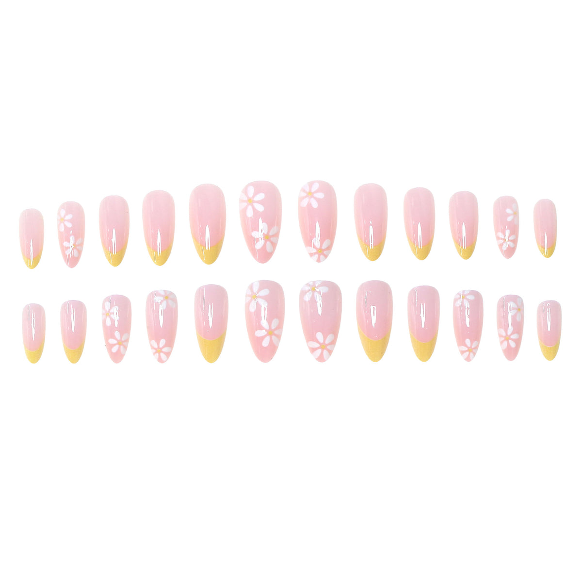 Elegante florale Nagelkunst