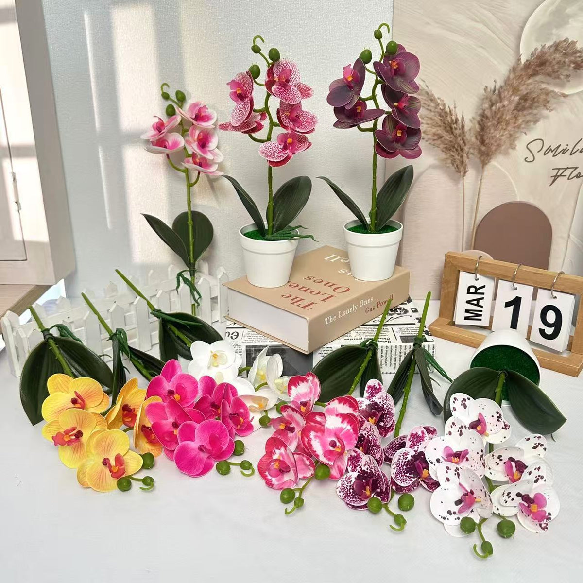 Realistische Künstliche Orchideenarrangement