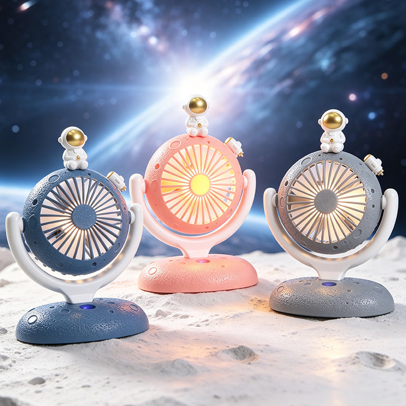 Damen Tragbarer USB Tischventilator mit kreativem Astronauten-Design Brehn