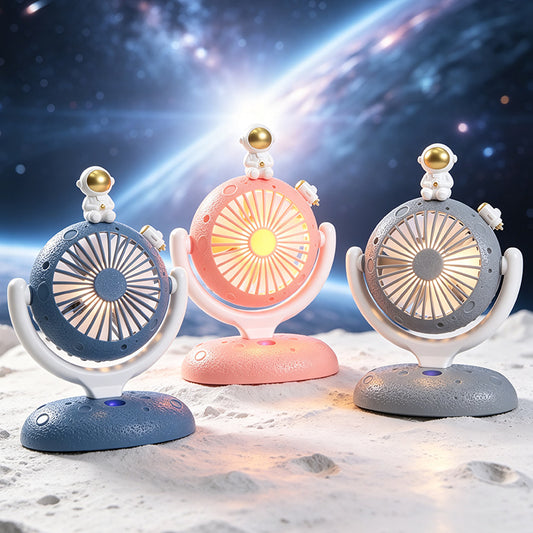 Damen Tragbarer USB Tischventilator mit kreativem Astronauten-Design Brehn