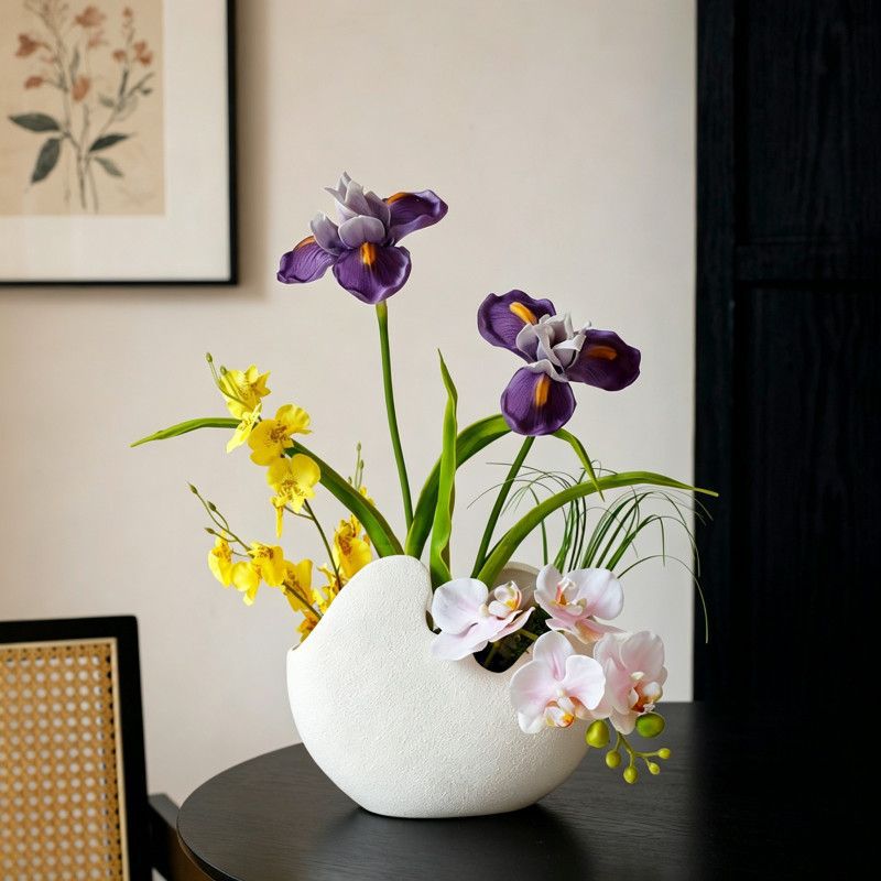 Moderne Keramische Blumenarrangement
