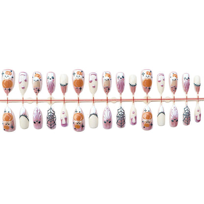 Verspielt Halloween-Themen Press-On Nagelkunst Set