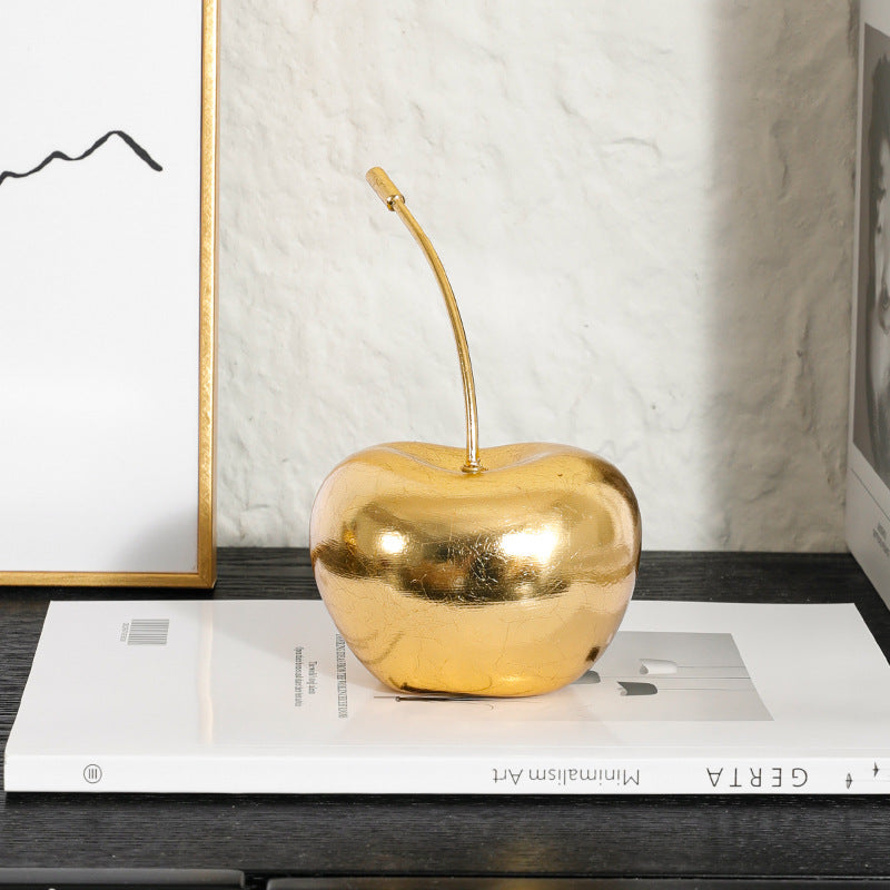 Dekorativer Goldapfel-Skulptur