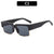 Bold Angular Square Frame Sonnenbrillen
