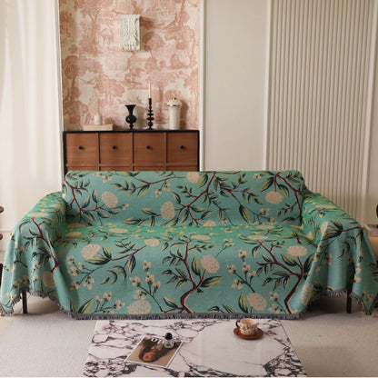 Künstlerischer floraler Druck Sofa Überwurf