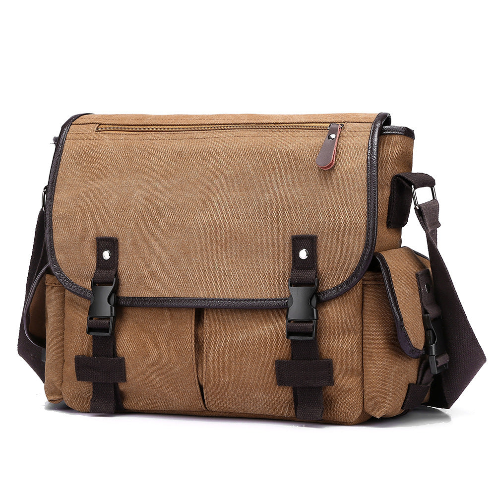 Lässige Canvas-Schultertasche Brehn