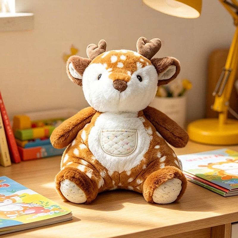 Plüsch Sit-Ready Welpen Kinderzimmer Begleiter mit gesteppter Fronttasche und Bohnenfüllung Boden Brehn