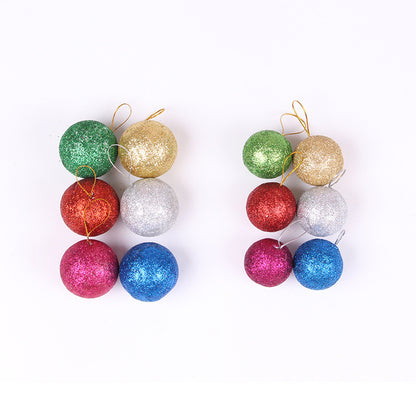 Glänzende Glitzer Weihnachtsbaumkugeln Brehn