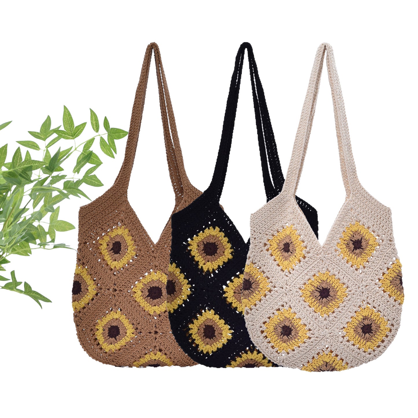 Handgefertigte Makramee-Shopper Tasche Brehn