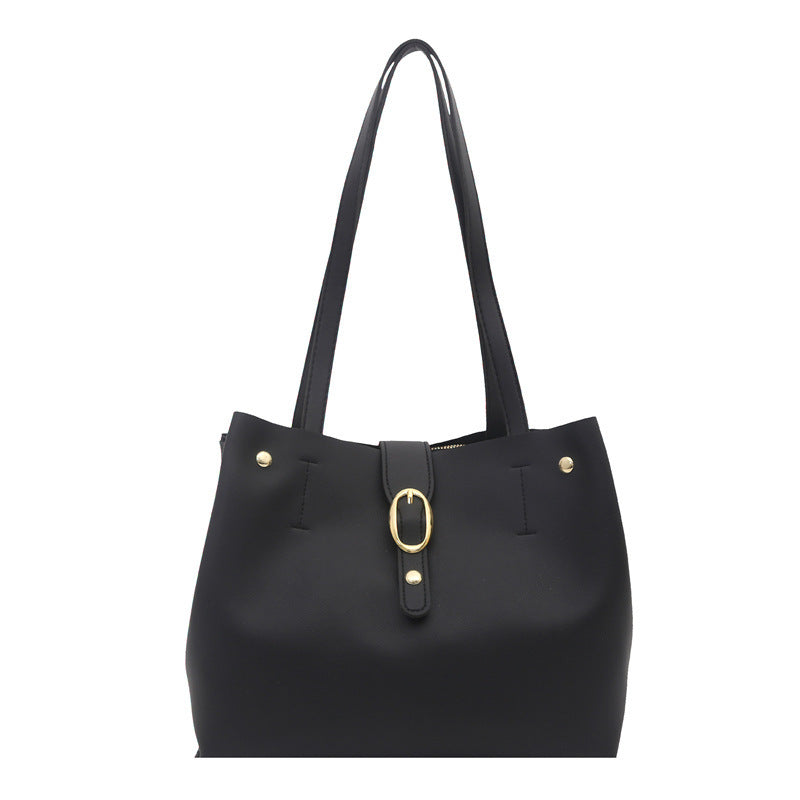 Strukturierte Leder-Shopper-Tasche Brehn