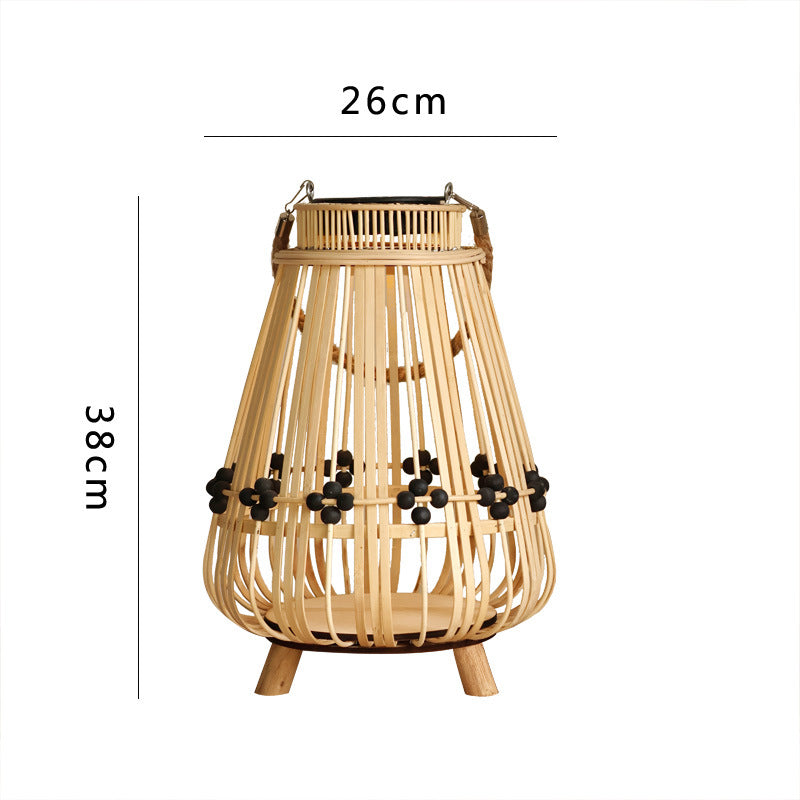 Dekorativer Lichtspender mit natürlichem Rattan Brehn