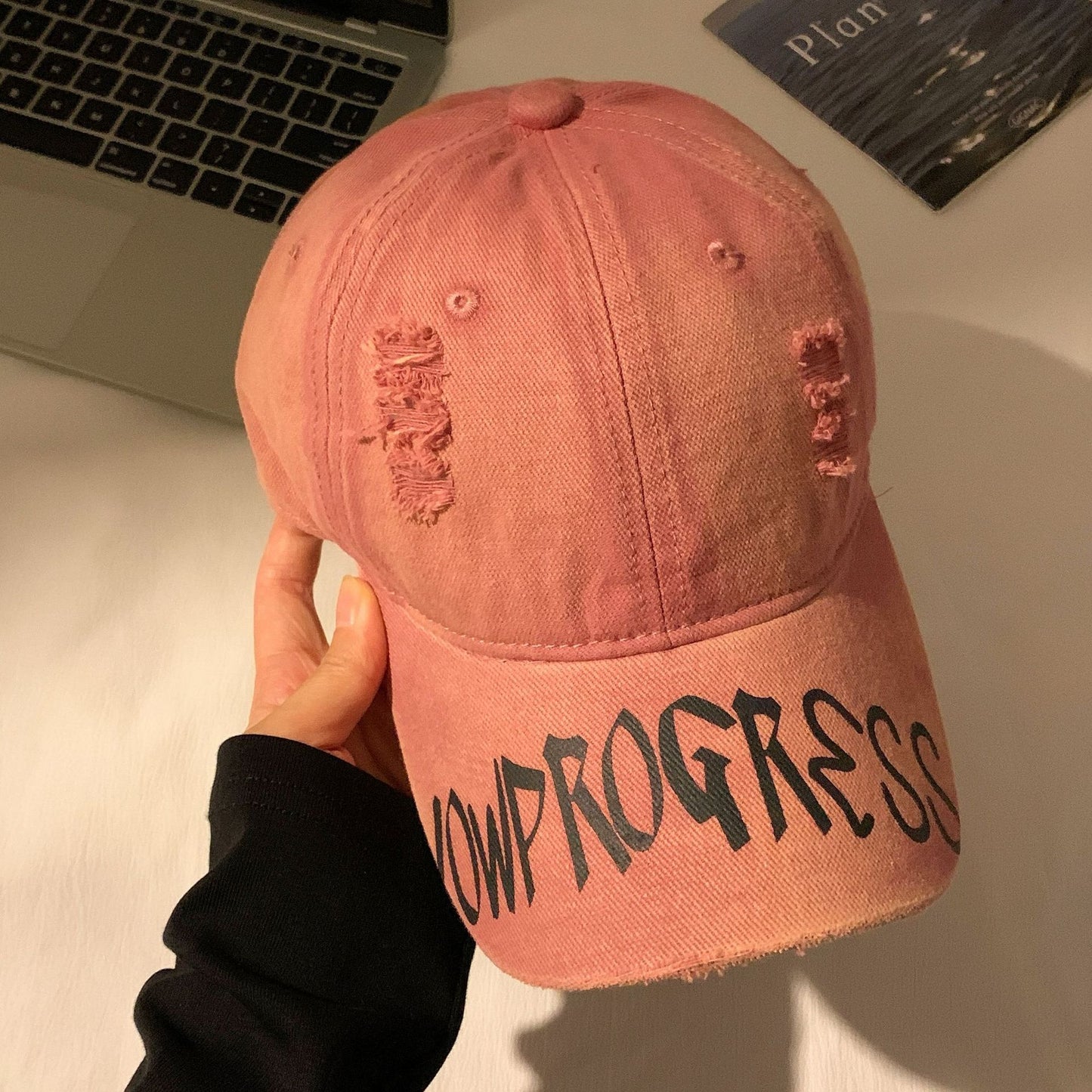Damen Distressed Baumwoll Baseballcap Brehn 1784188446