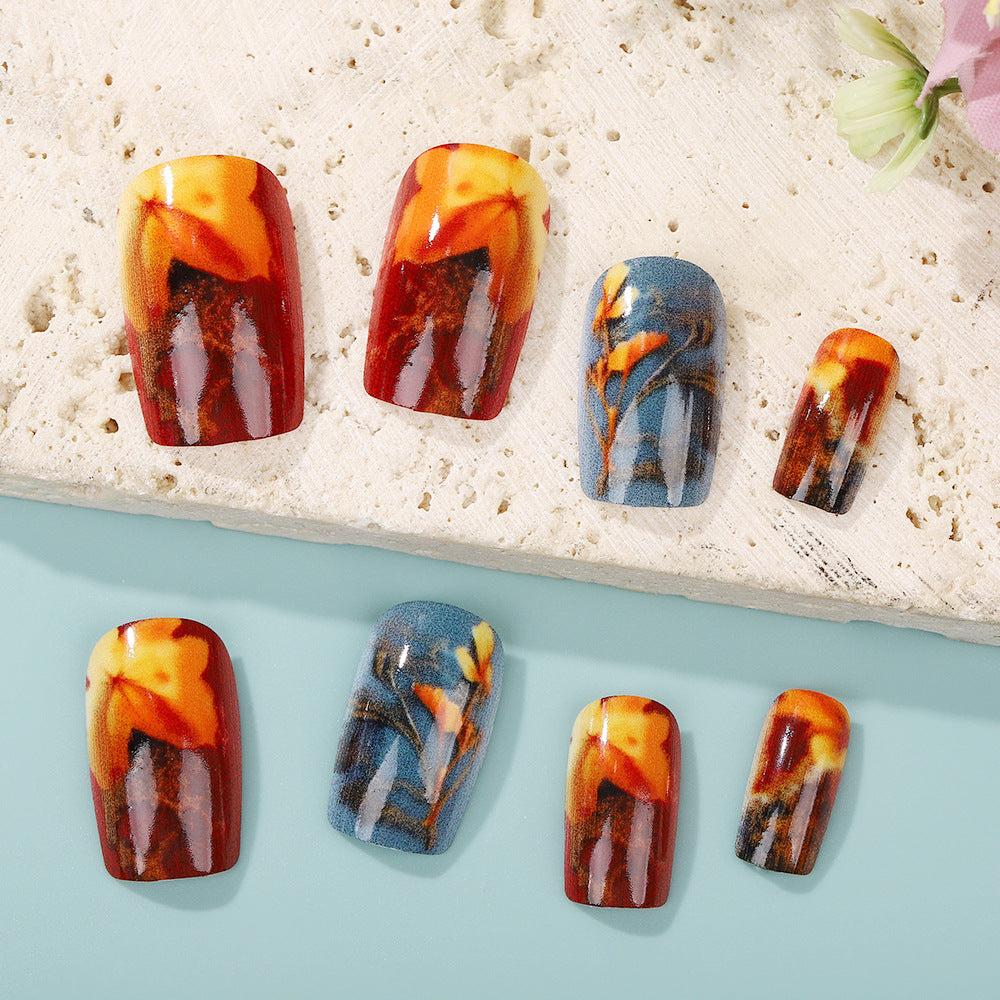 Kreatives Design-Nagelset Brehn