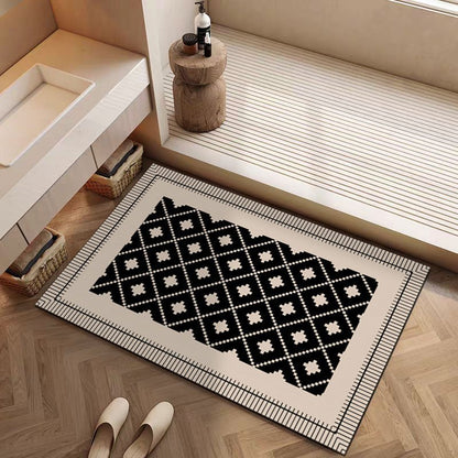 Modern geometrischer Bereichsteppich