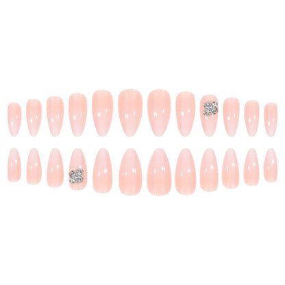 Premium Press-On Nail Set mit eleganten Strassakzenten Brehn