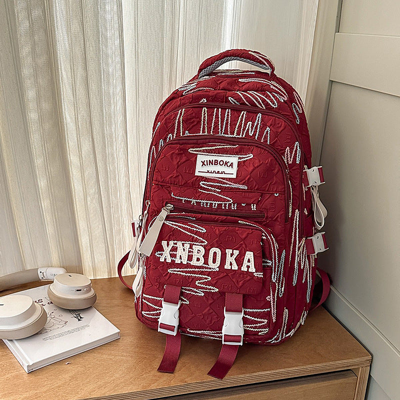 Multi-Funktionaler Muster-Schulrucksack Brehn