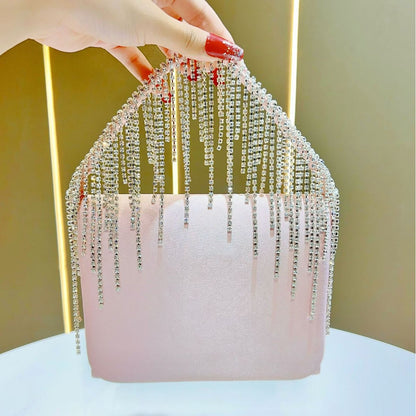 Kristall-verzierte Glam Clutch