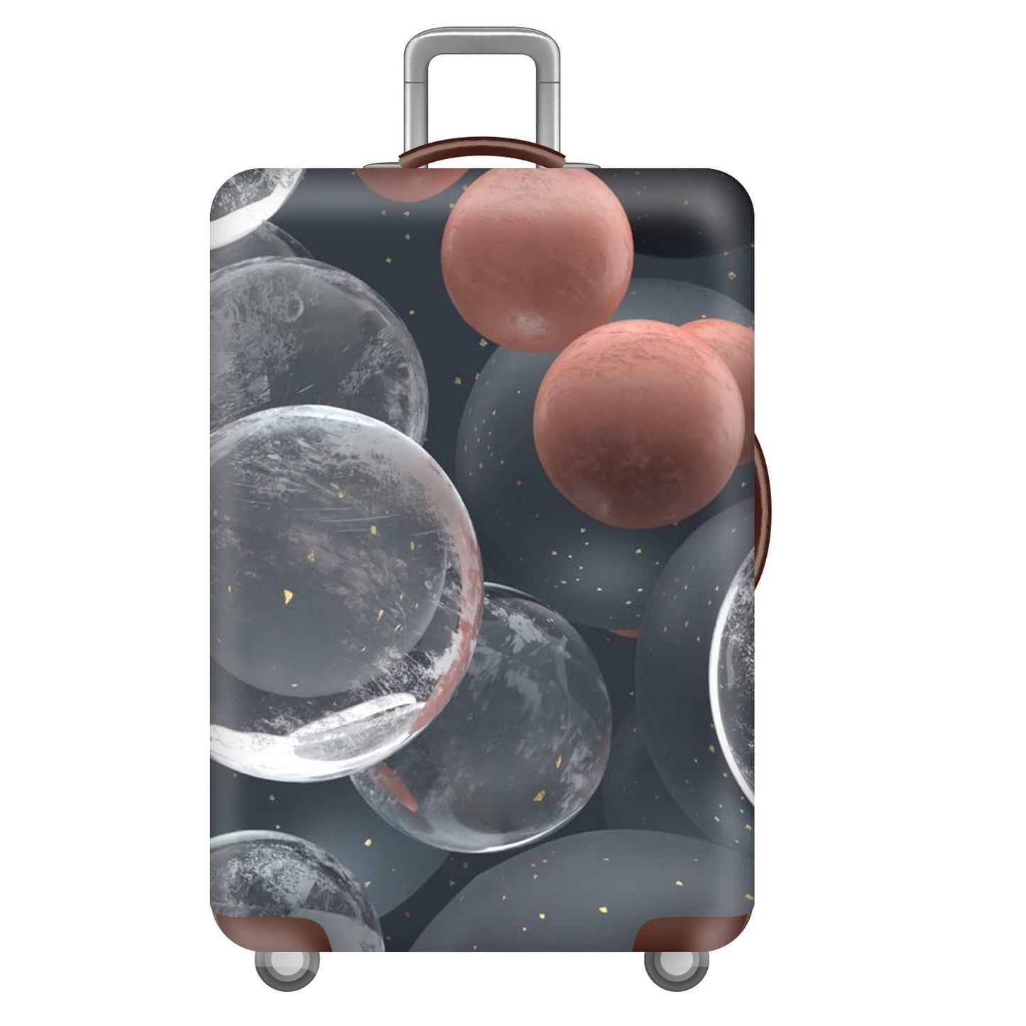 Unisex nan elastische Kofferhülle mit dreidimensionalem Wabenmuster, stoßdämpfendes Stretch-Schutzcover für Trolley mit Reißverschluss Brehn