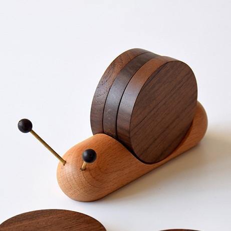 Schneckenuntersetzer - Einzigartiger Charme - Kaffeepausen dekorieren - Elegant und funktional | Brehn