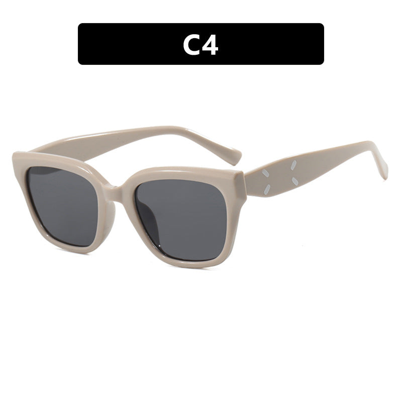 Damen modische quadratische Sonnenbrille mit UV-Schutz und elegantem Kunststoffrahmen Brehn