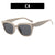 Damen modische quadratische Sonnenbrille mit UV-Schutz und elegantem Kunststoffrahmen Brehn