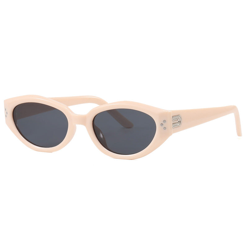 Damen modische Sonnenbrille mit animalischem Muster und stylishem Rahmen Brehn