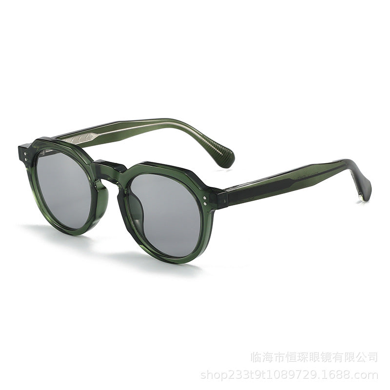 Damen stilvolle Sonnenbrille mit einzigartigem achteckigem Rahmen Brehn