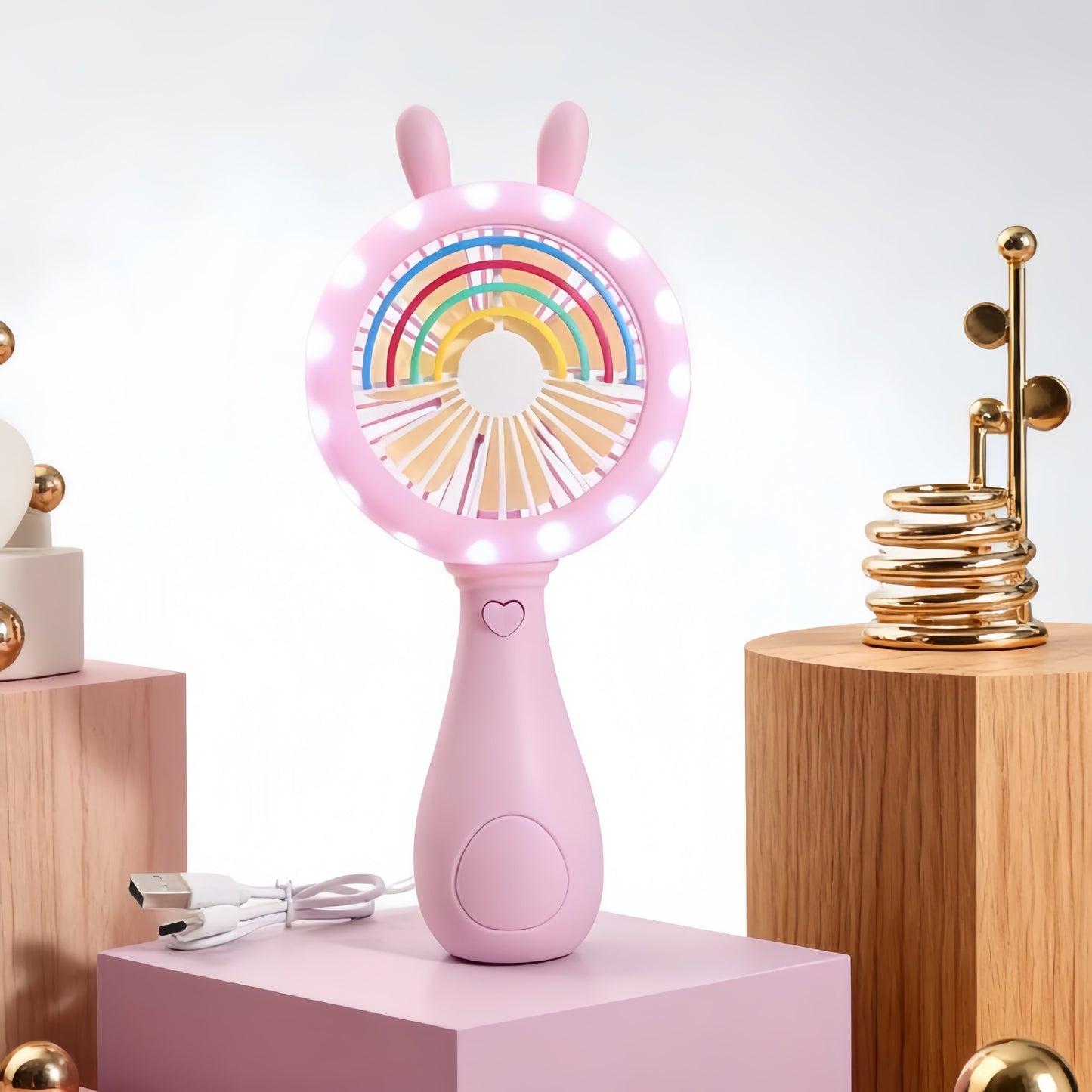 Damen Tragbarer LED-Lüfter mit verspieltem Tierdesign Brehn