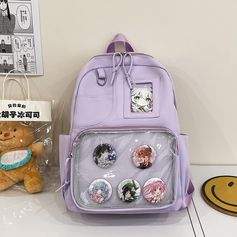 Anime-Charakter-Themen-Schulrucksack