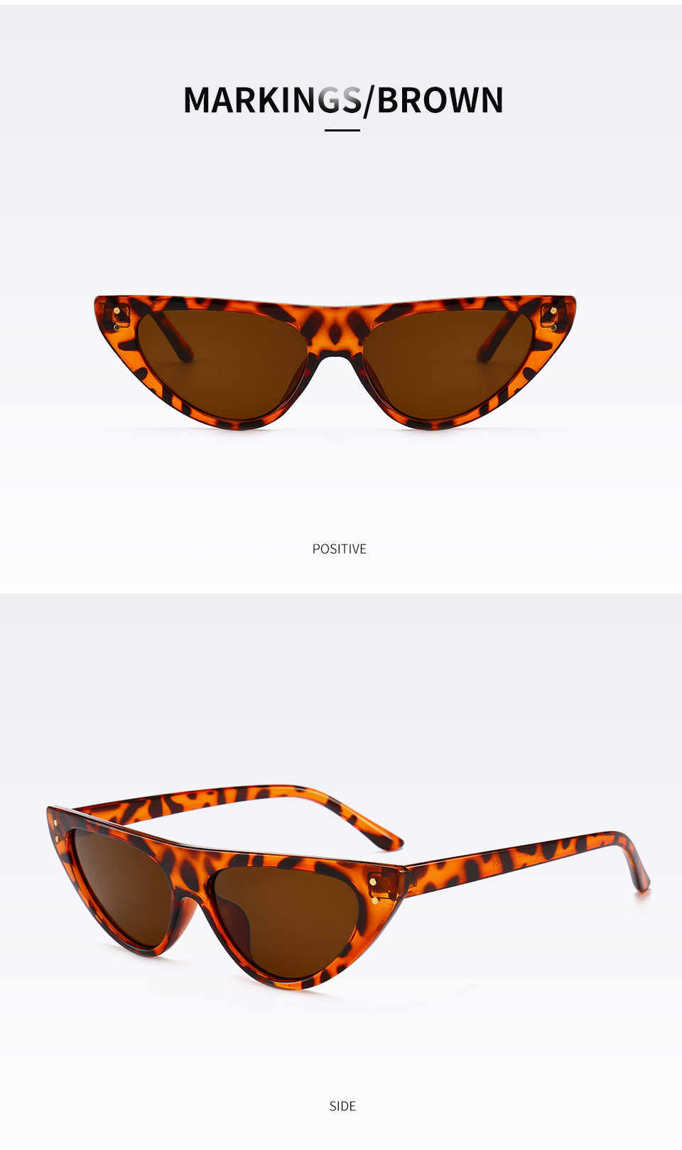Chic Cat-Eye Sonnenbrille mit erhöhtem Design Brehn