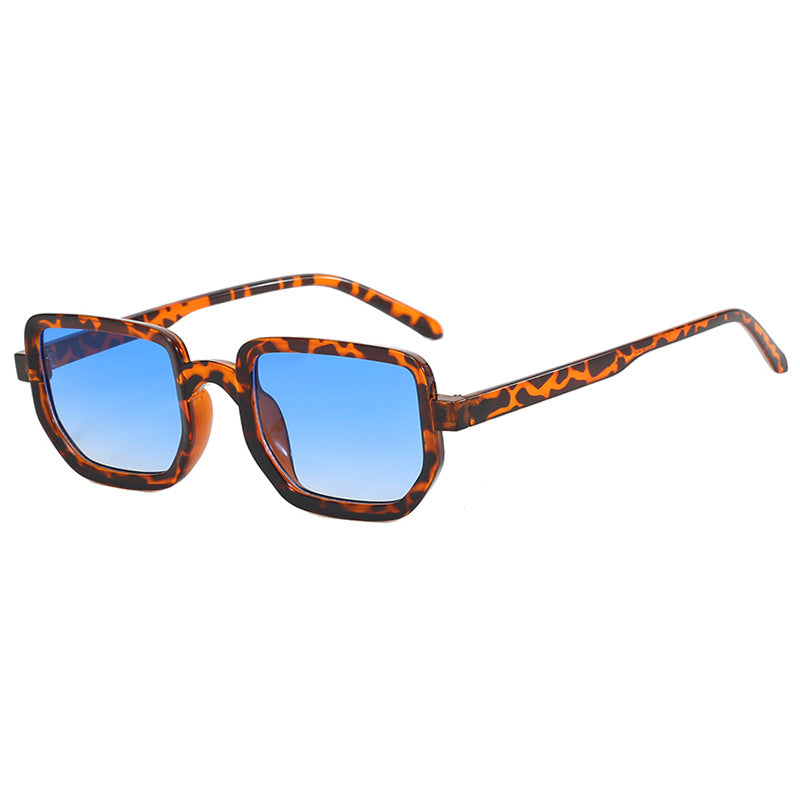 Damen geometrische Sonnenbrille mit modischem Rahmen und schützenden Gläsern Brehn