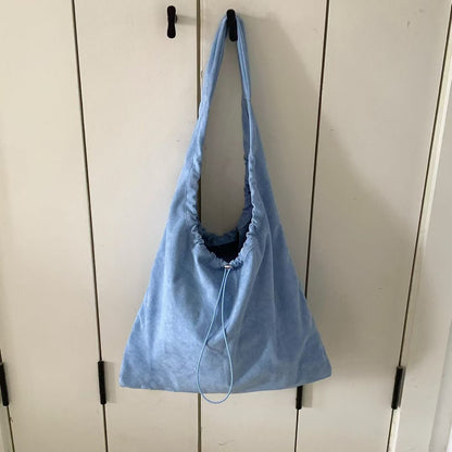 Legere Kordelzug Schultertasche