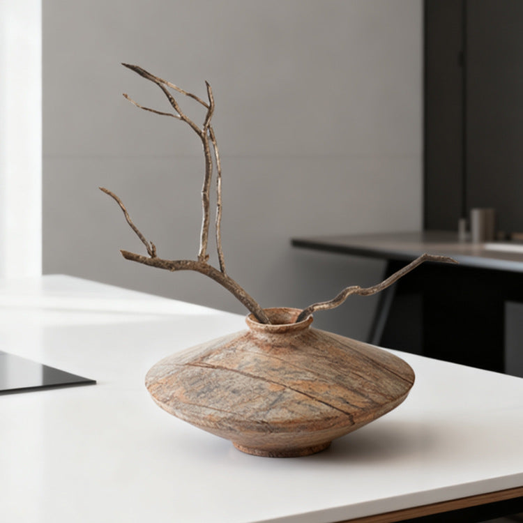 Elegante Marmor Dekorative Vase