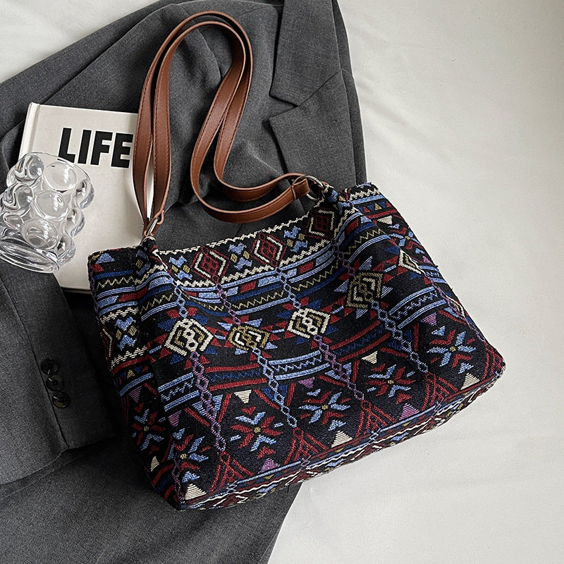 Bohemian-Stil Geflochtene Handtasche