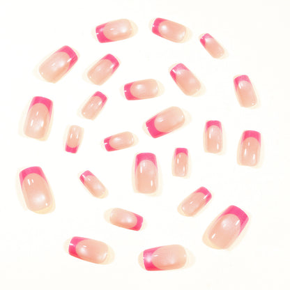 Stylische Acryl French Tip Nagelkunst Brehn