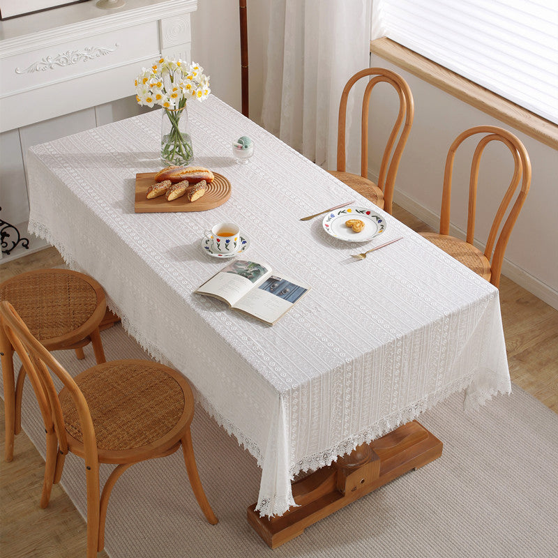 Heimdekorative Tischdecke